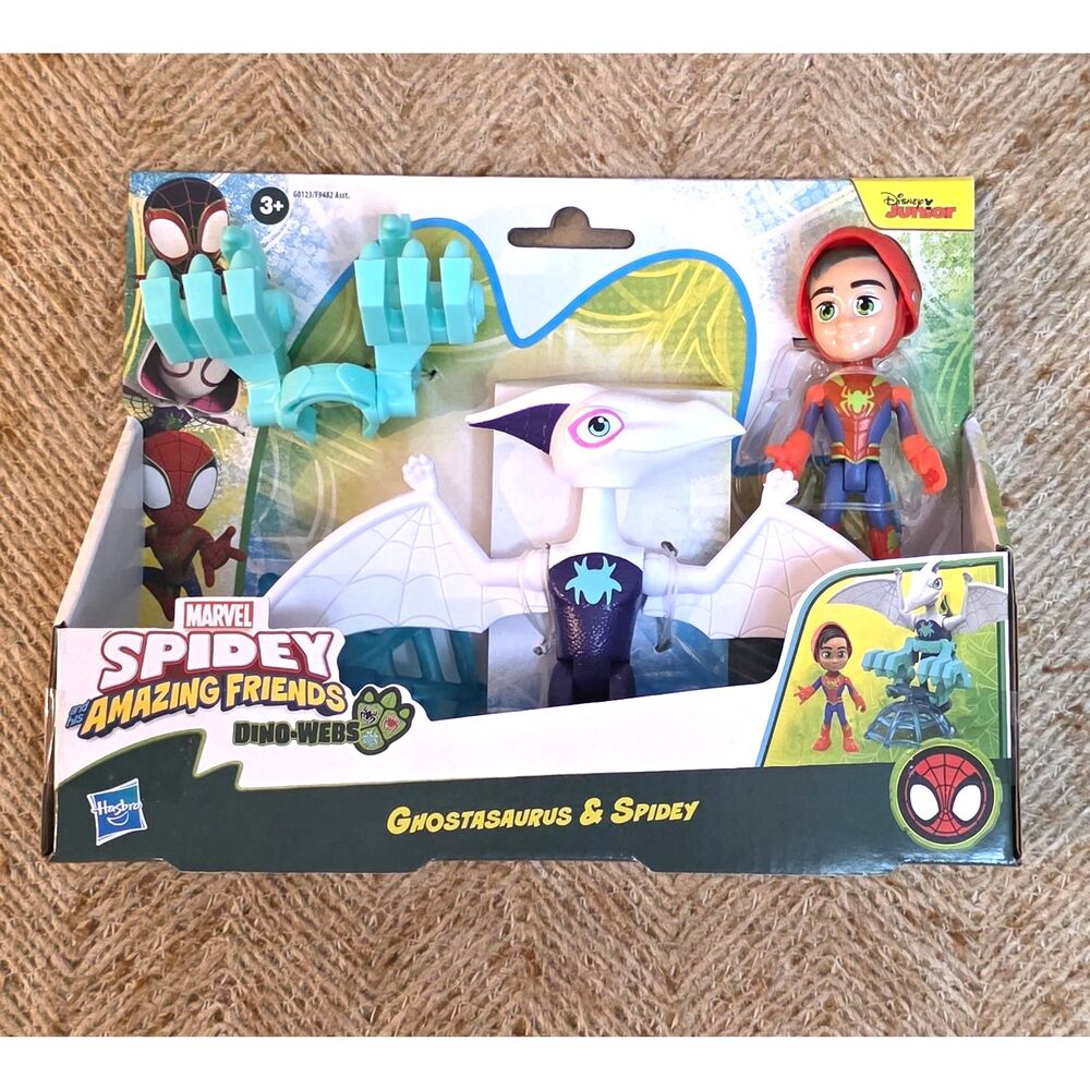 Marvel Spidey and His Amazing Friends Dino-Webs Ghostasaurus & Spidey Figure Set